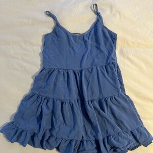 Forever 21 Blue Ruffled Dress